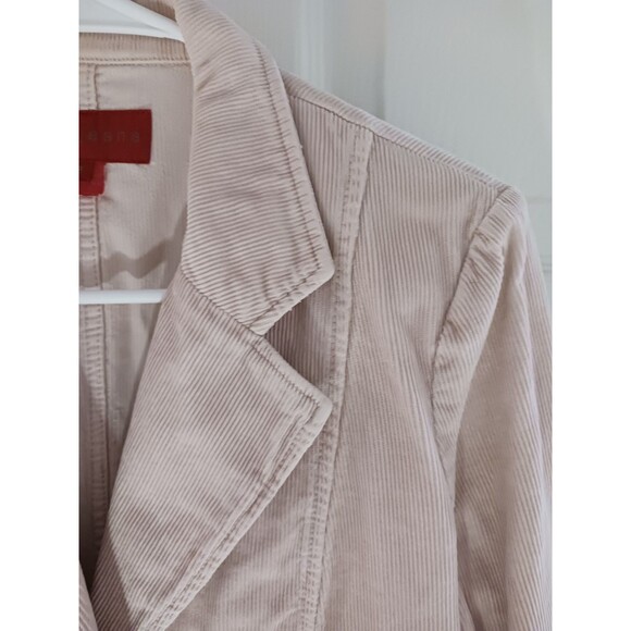 F. C. U. K. Jeans Pink Long Sleeve Blazer Womens 8 Corduroy 2 button Y2K Prep - Picture 12 of 14